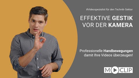 Blogbild: Effektive Gestik vor der Kamera: Überzeugen, statt mit den Händen fuchteln